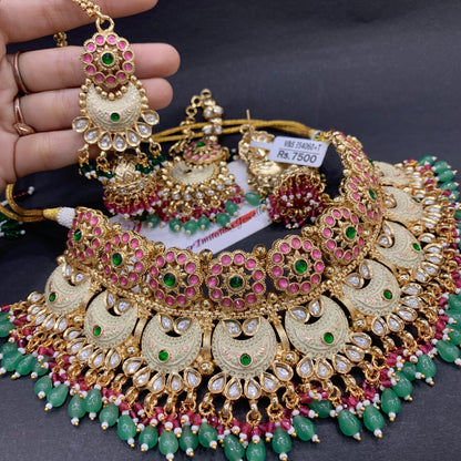 Kundan Necklace Set 567742