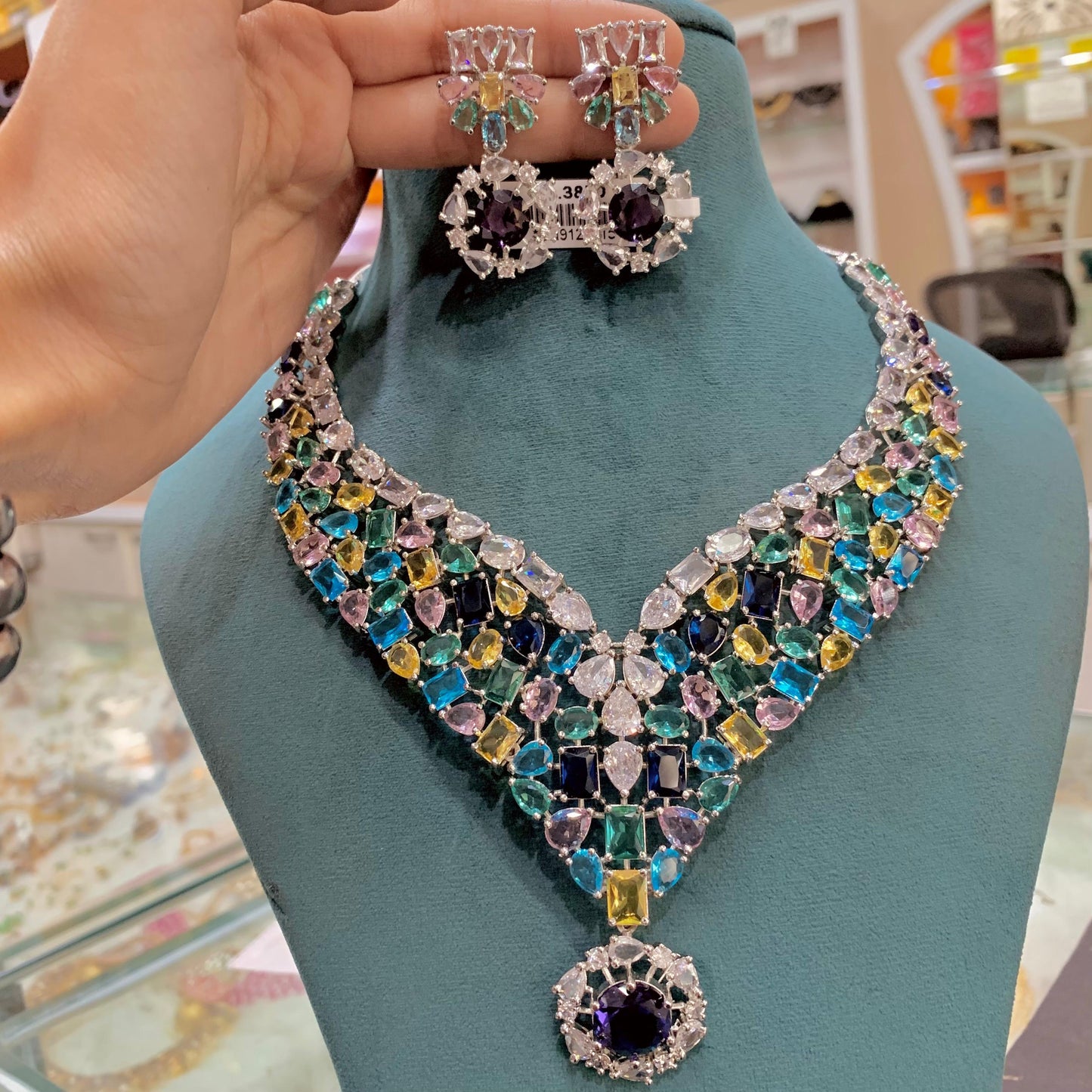 Zircon Necklace Set 367544