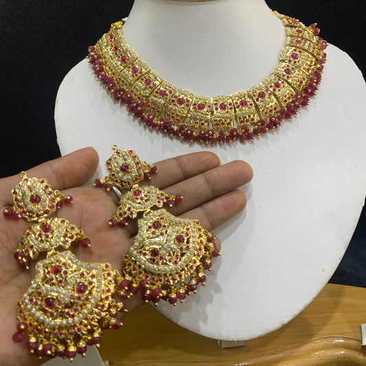 Jadau Necklace Set 776752