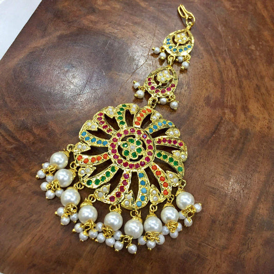 Jadau tikka 478756 - Vijay & Sons