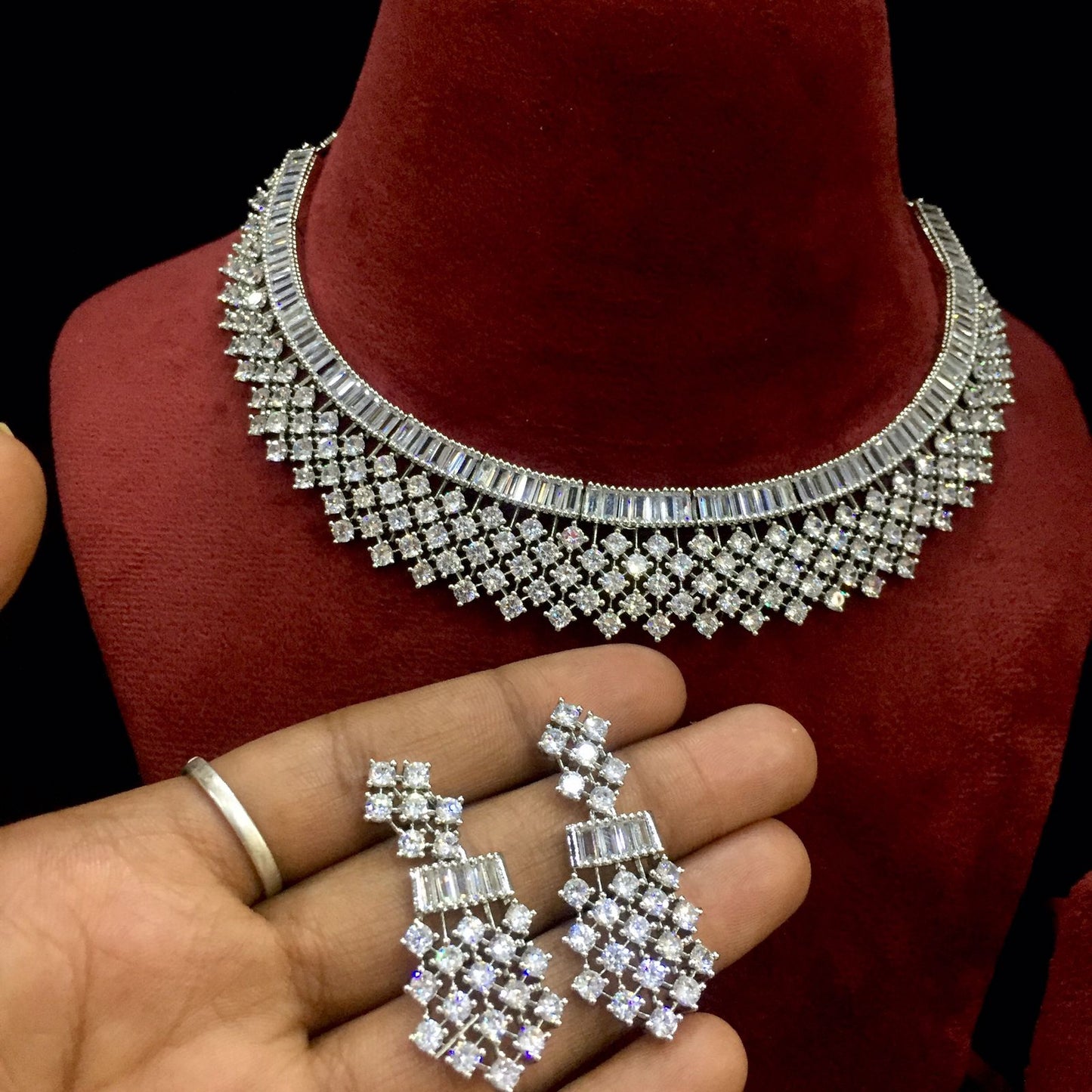 Diamond necklace set 476456