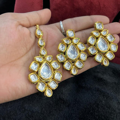 Kundan necklace set 78651245