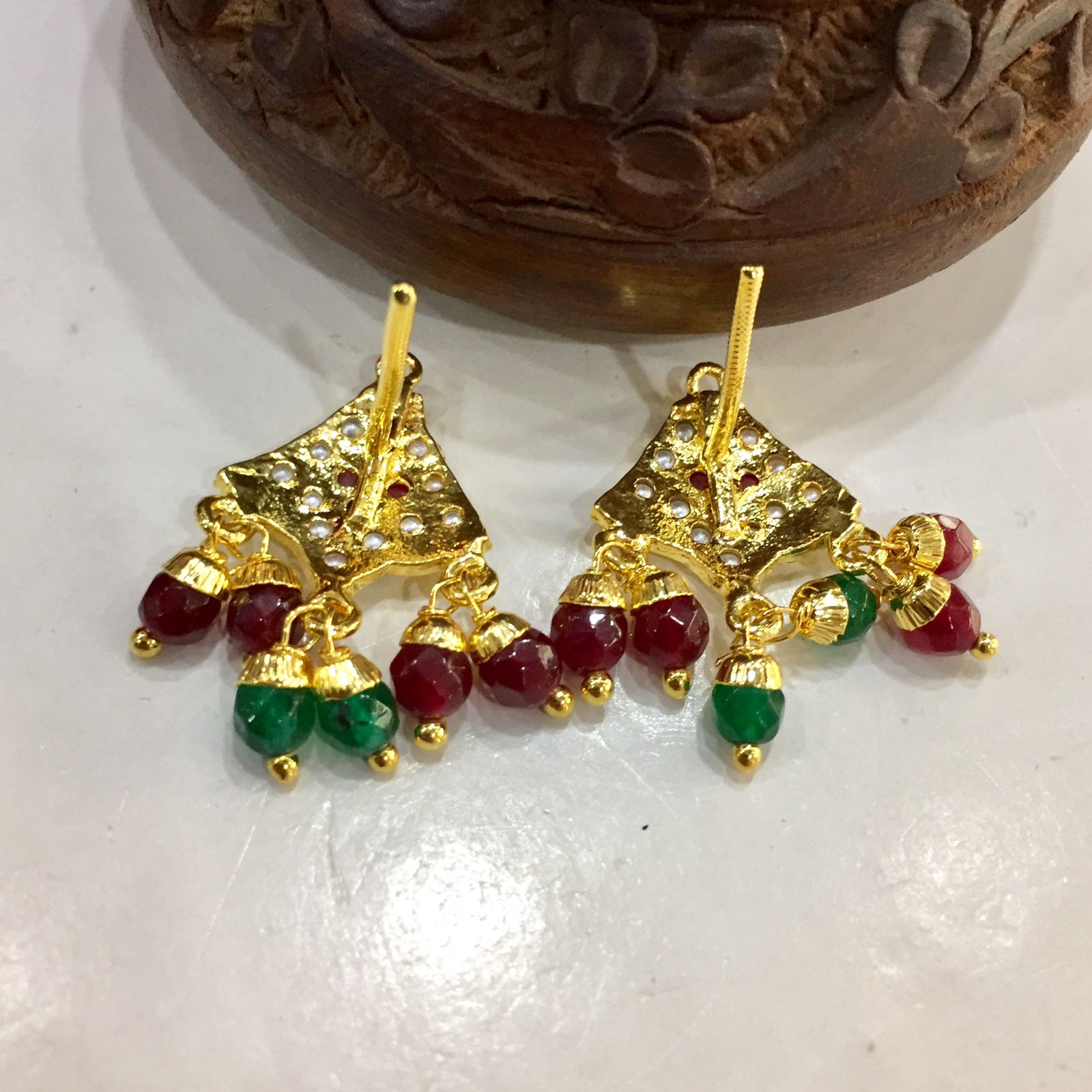 Pin by sneha dixith on Blouses | Cheap gold jewelry, Simple gold earrings, Gold  earrings designs