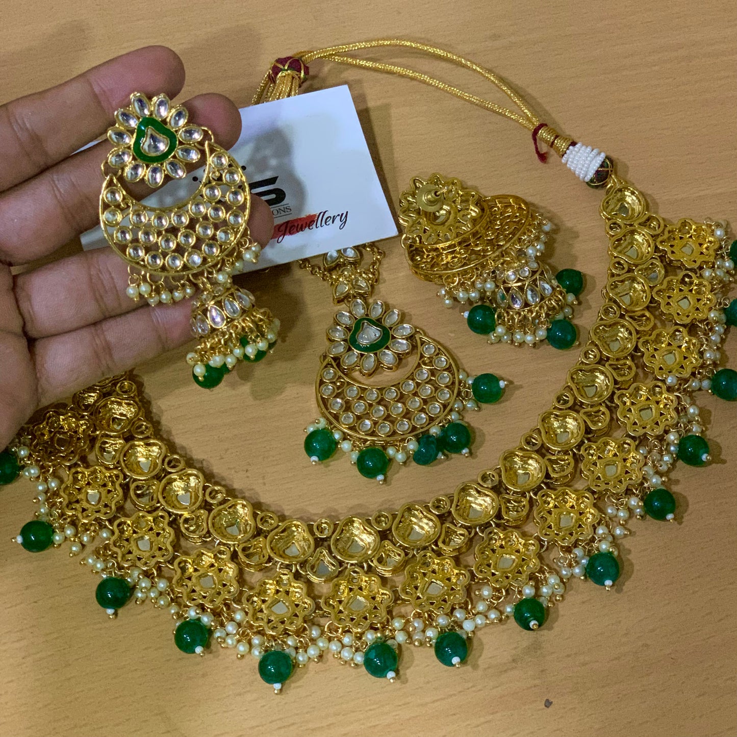 Kundan necklace set82666