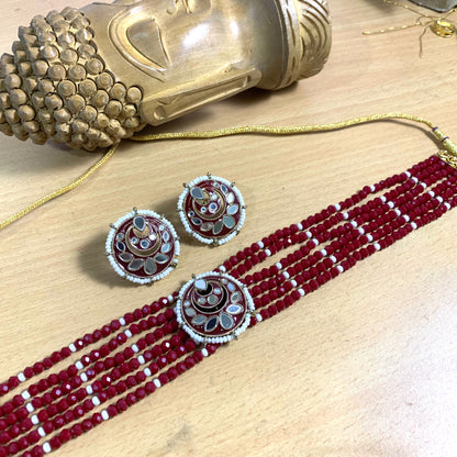 Kundan necklace set 46727778