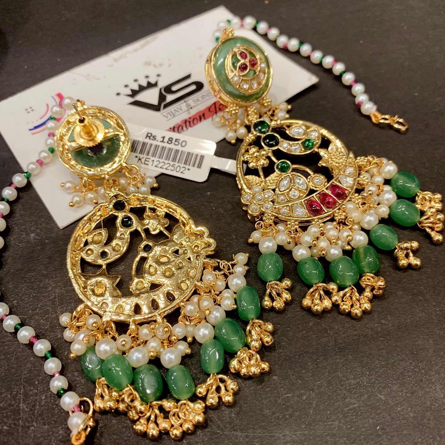 Kundan earrings 9862
