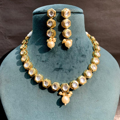 Kundan Necklace Set 69370