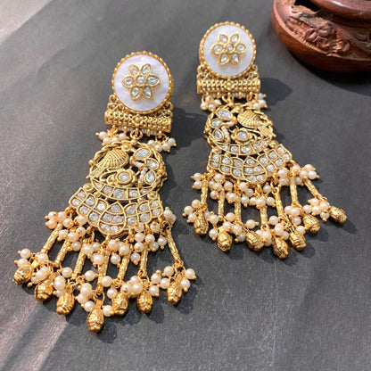 Kundan earrings 5268