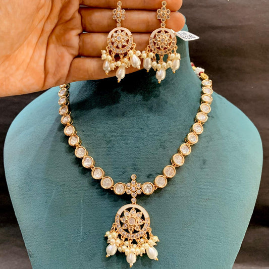 Kundan Necklace Set 573736