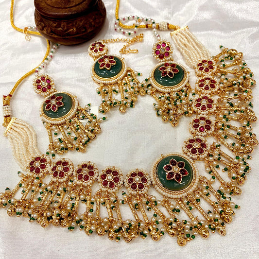 Kundan Necklace Set 27382