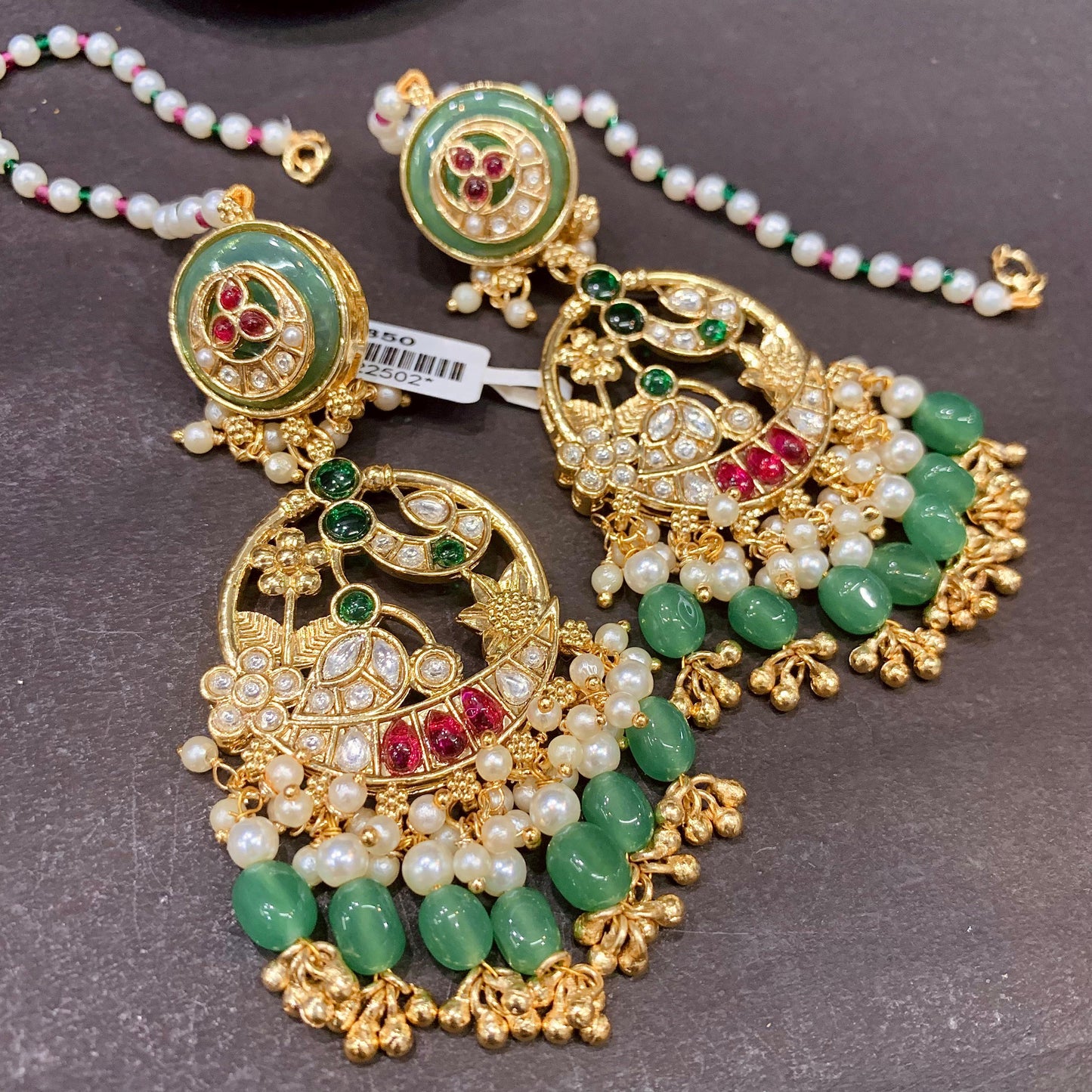 Kundan earrings 9862