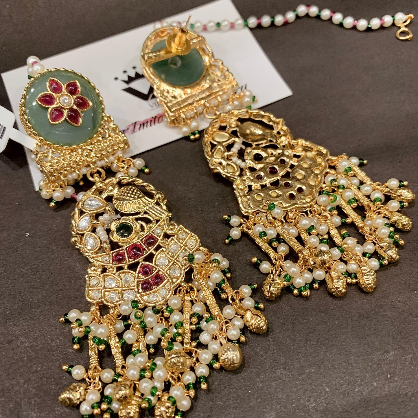 Kundan earrings 5268