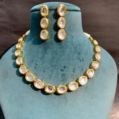 Kundan Necklace Set 67064