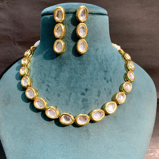 Kundan Necklace Set 67064