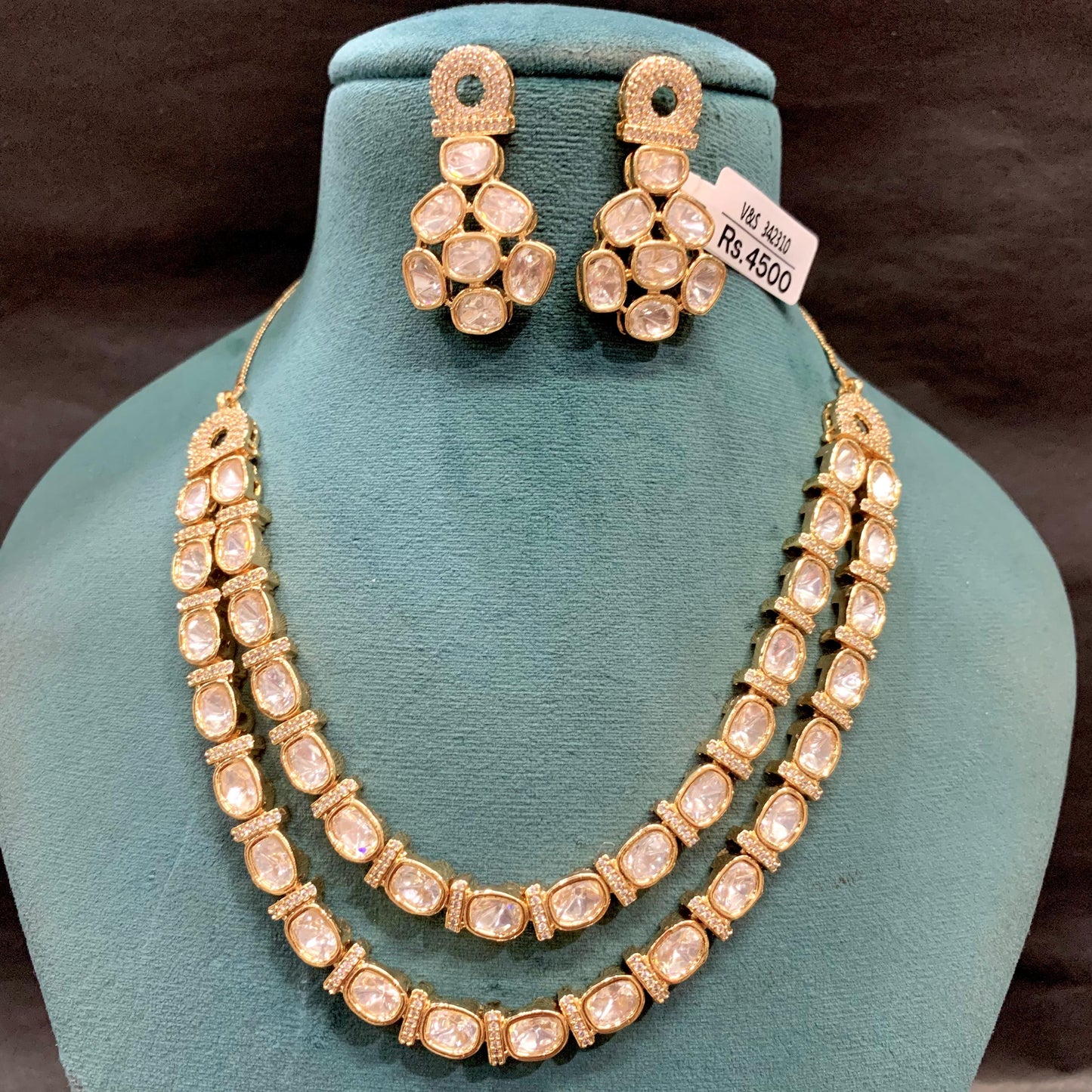 Kundan Necklace Set 93820