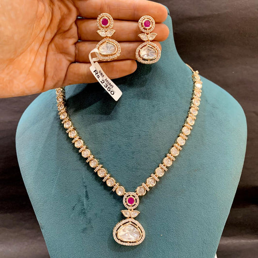 Kundan Necklace Set 45545