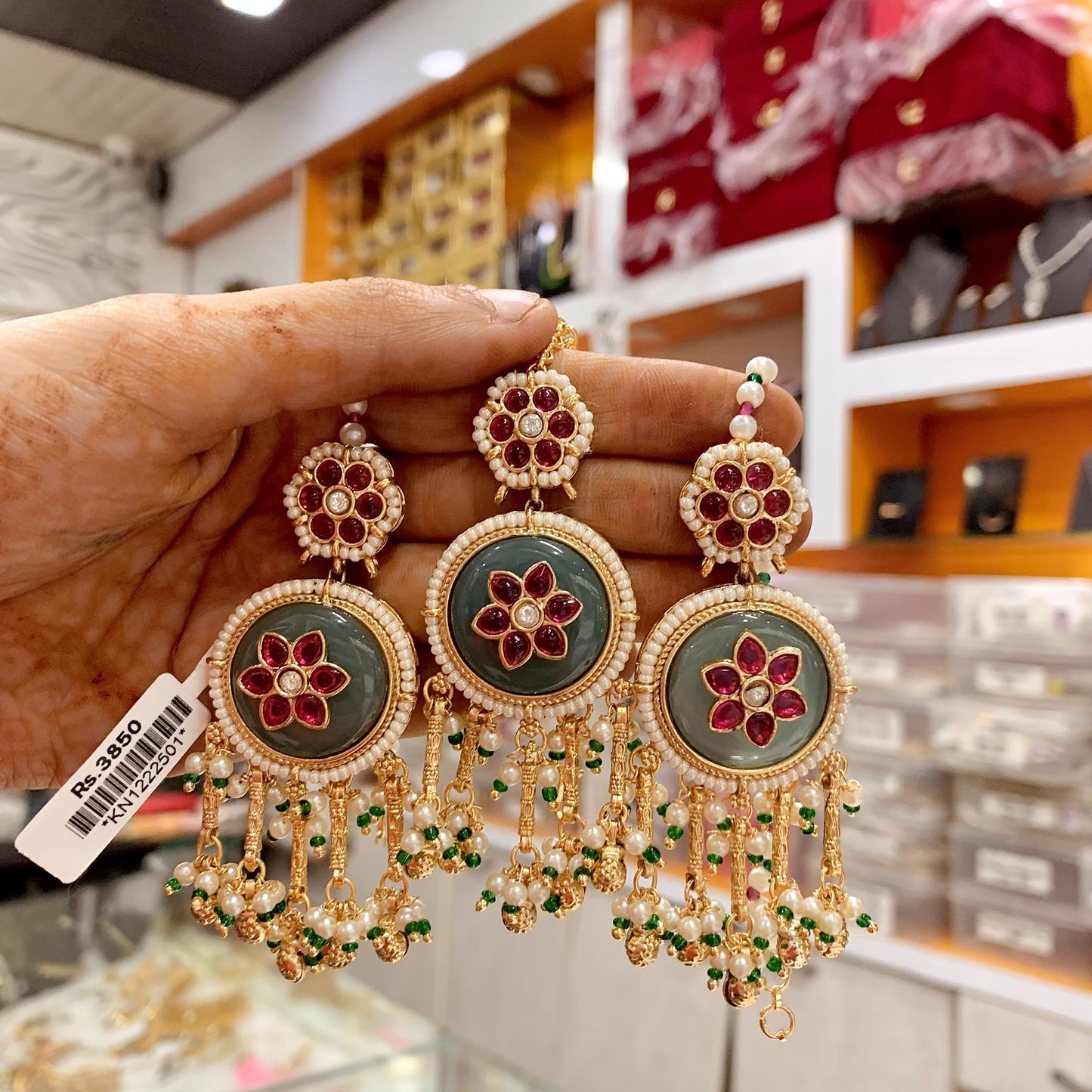 Kundan Necklace Set 27382