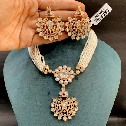 Kundan Necklace Set 92727