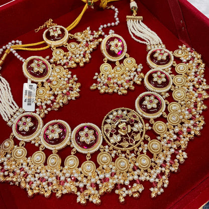 Kundan Necklace Set 1724