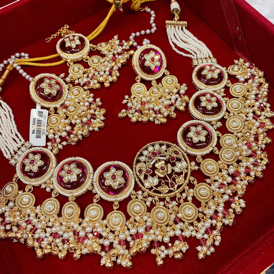 Kundan Necklace Set 1724
