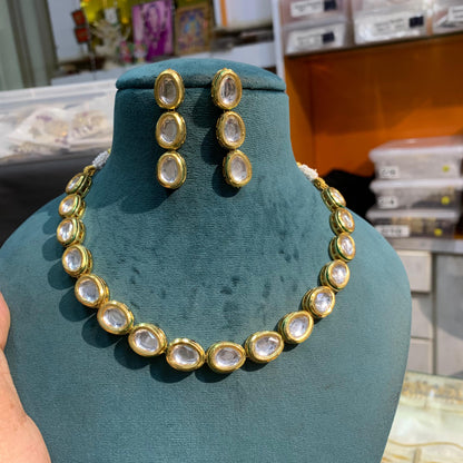 Kundan Necklace Set 67064