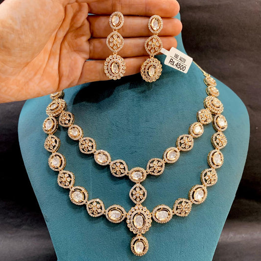 Kundan Necklace Set 93883