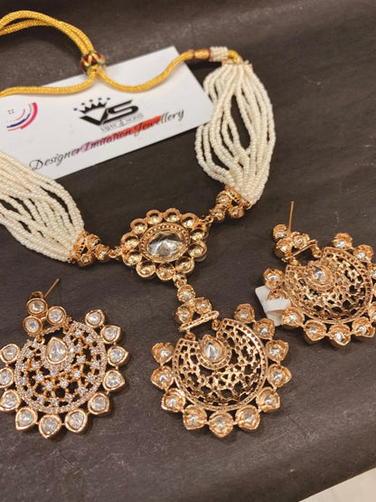 Kundan Necklace Set 92727