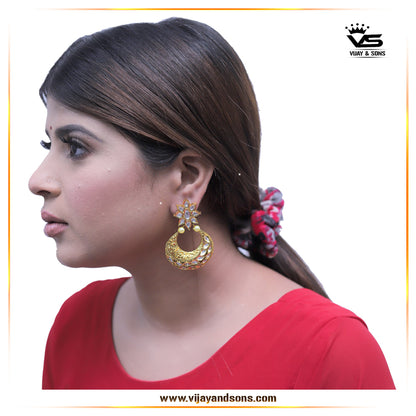 Kundan Earrings freeshipping - Vijay & Sons