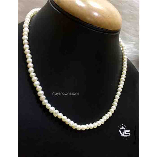 real pearl single layer quality  mala freeshipping - Vijay & Sons