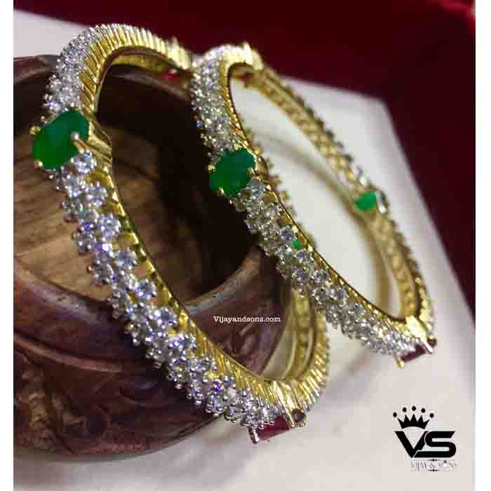 Unique Gold Plated Bangles Set freeshipping - Vijay & Sons