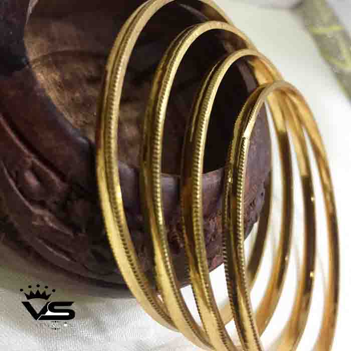 Stylish Casual Wear In Golden Sleek Bangles freeshipping - Vijay & Sons
