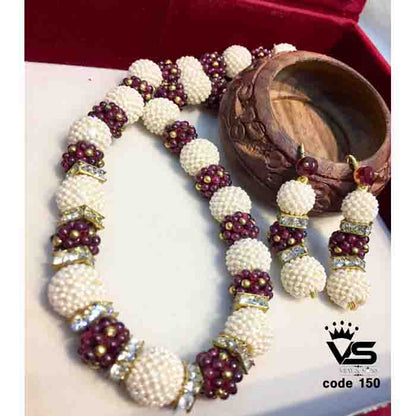 ruby pearls mala for women freeshipping - Vijay & Sons