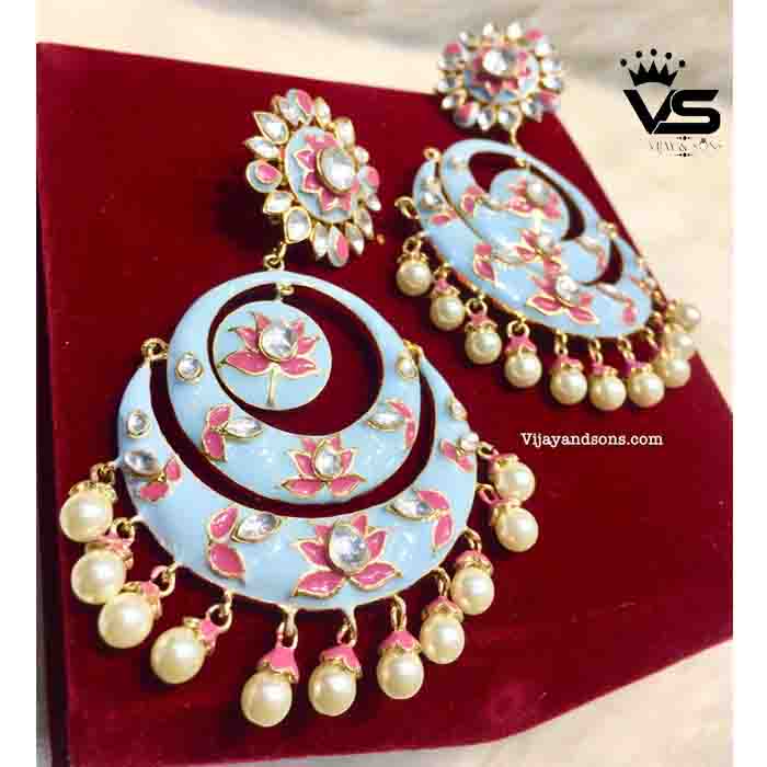 Very  Pretty Flower Style in  sky Mix freeshipping - Vijay & Sons