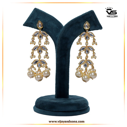Kundan Earrings freeshipping - Vijay & Sons