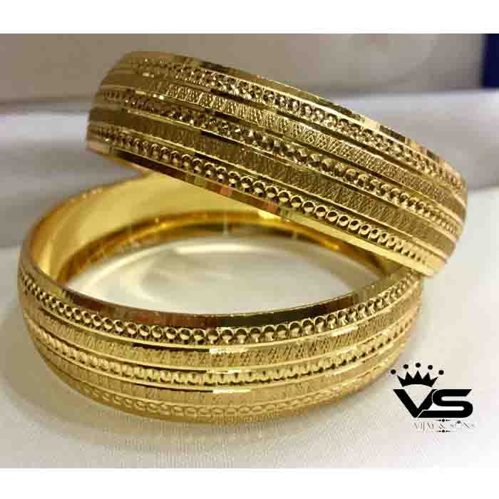 Designer Gold Plated Bangles freeshipping - Vijay & Sons