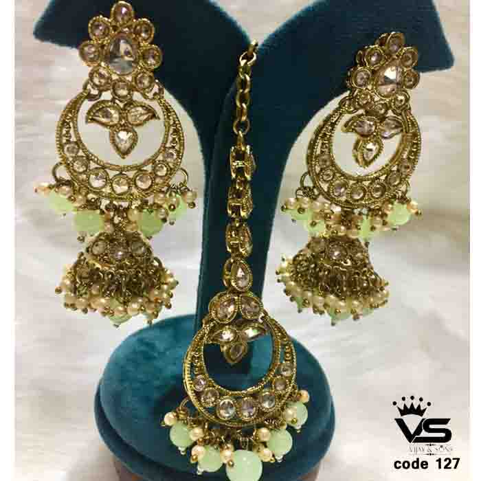 pearl highlights tika set freeshipping - Vijay & Sons