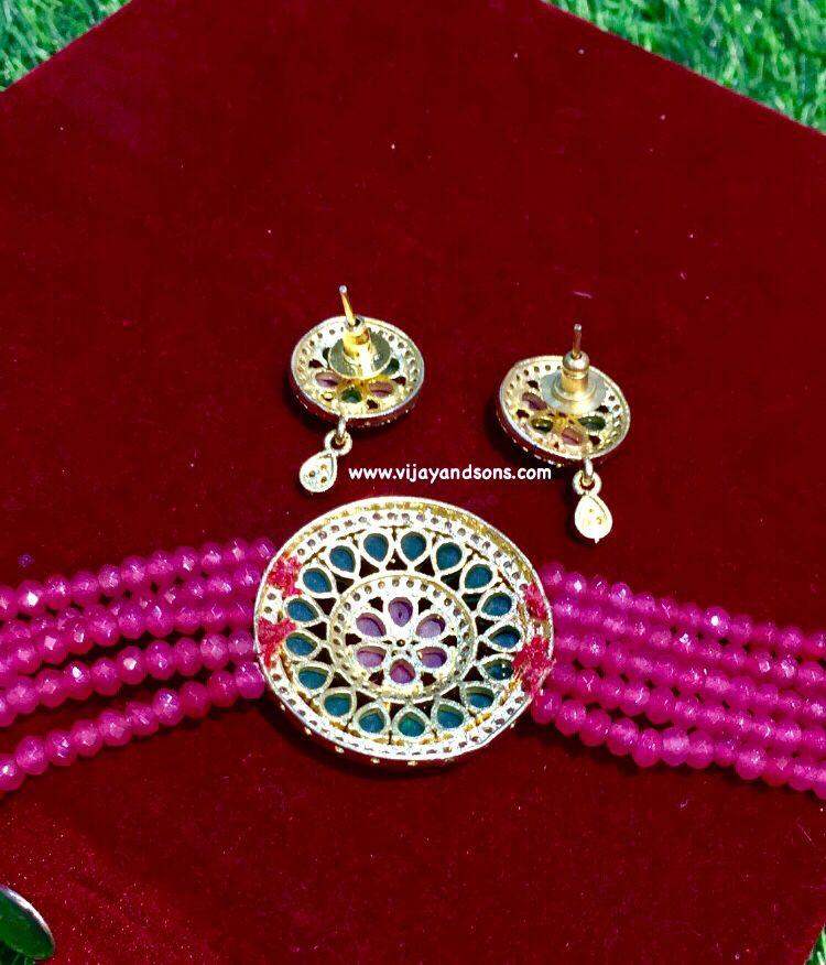 American Diamond Necklace 722538 - Vijay & Sons