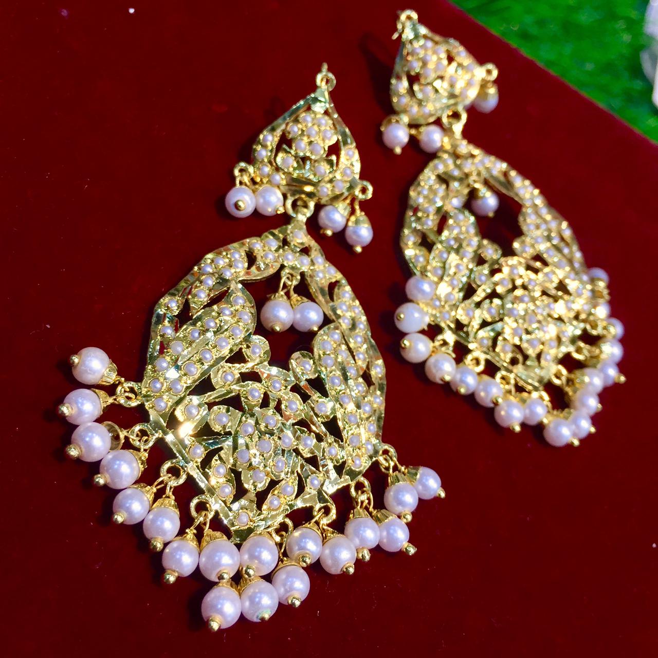 Jadau Earrings - Vijay & Sons