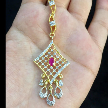 Diamond maang tikka 5433356 - Vijay & Sons
