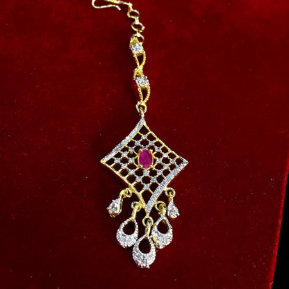 Diamond maang tikka 5433356 - Vijay & Sons