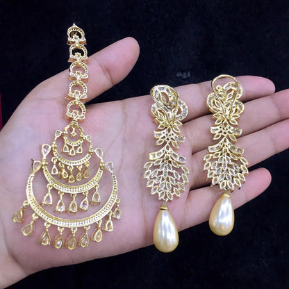 Diamond tikka earrings 644567
