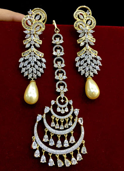 Diamond tikka earrings 644567