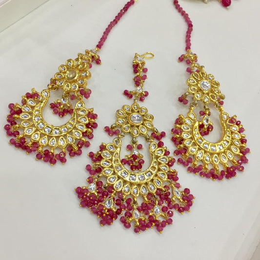 Kundan tikka earrings 4434645 - Vijay & Sons
