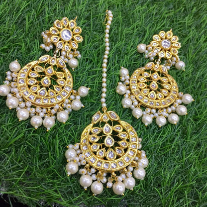 Kundan tikka earrings 2333357 - Vijay & Sons