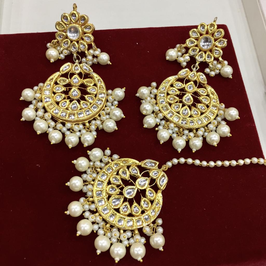 Kundan tikka earrings 2333357 - Vijay & Sons