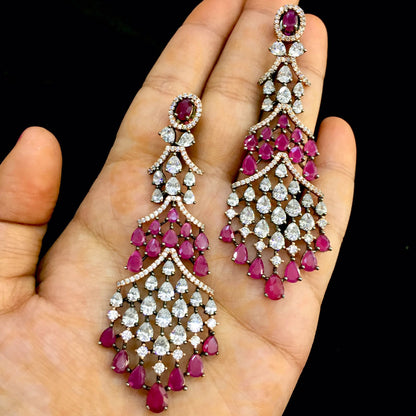 Diamond earrings 77654 - Vijay & Sons