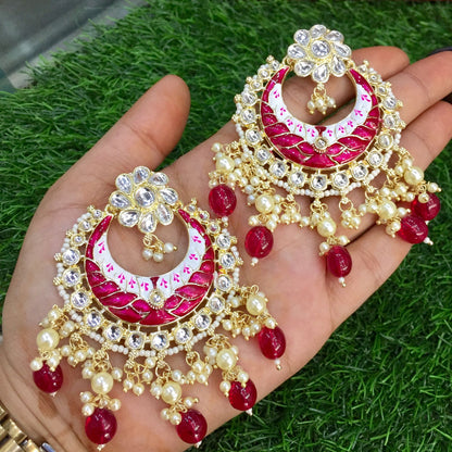 Kundan Earrings 4664 - Vijay & Sons