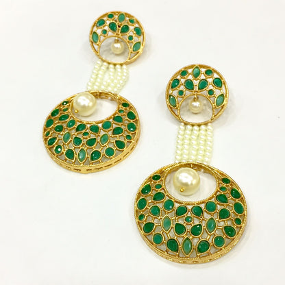 Antique hanging earrings 55444 - Vijay & Sons