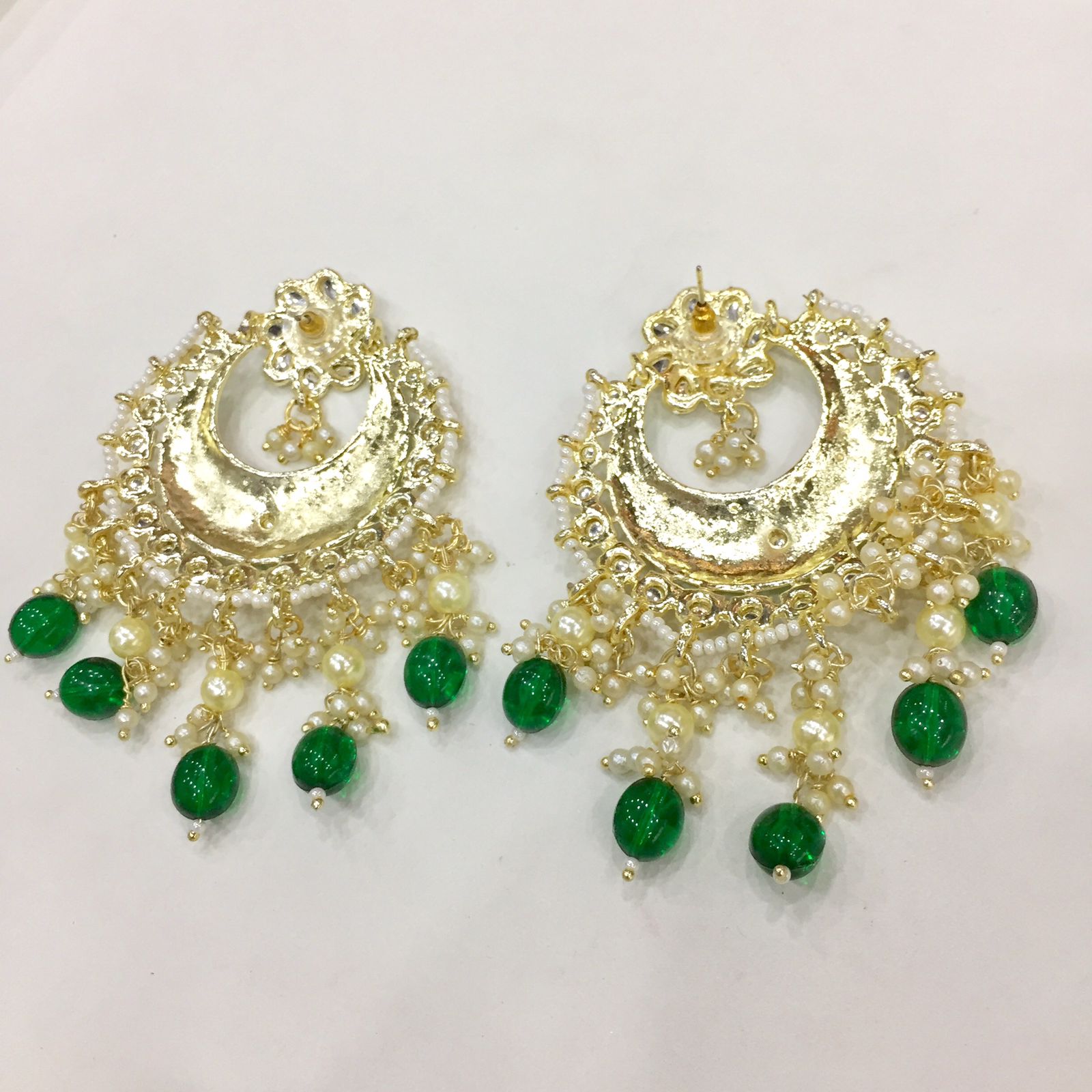 Kundan earrings 3344 - Vijay & Sons