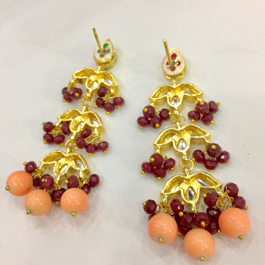 Kundan earrings 8997 - Vijay & Sons